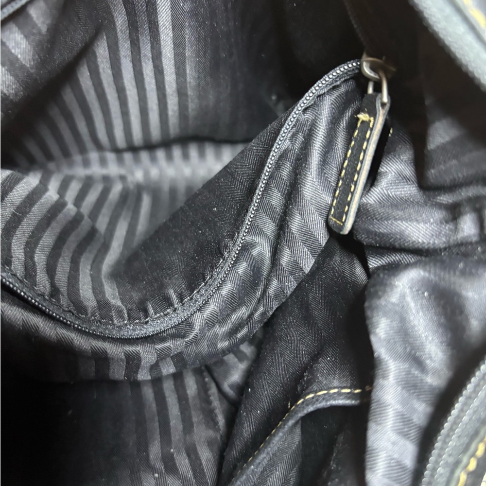 Black Leather Crossbody Bag Jack George’s - Picture 5 of 16